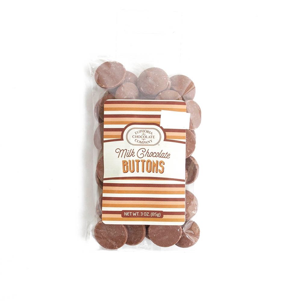 Euphoria, Button, Milk Chocolate, 3 ounce